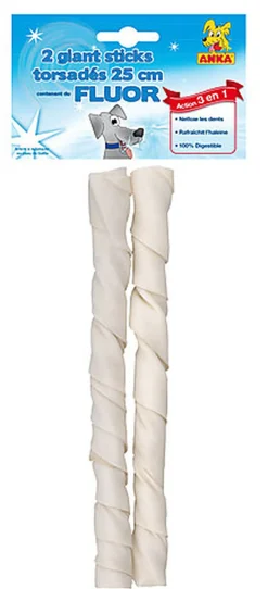 Anka - Giant Sticks Fluor x2 pour Chien - 25cm