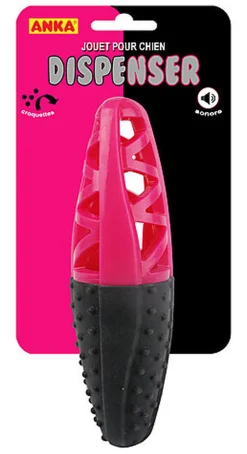 Anka - Jouet Bâton Distributeur Croquettes + Sonore pour Chiens - 23cm