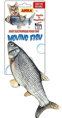Anka - Jouet Moving Fish Electronique pour Chat - Gris