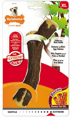 Anka - Jouet Nylabone Wooden Stick au Bacon - XL