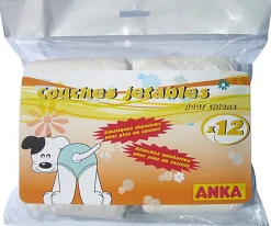 Anka - Lot de 12 Couches Culotte pour Chiot