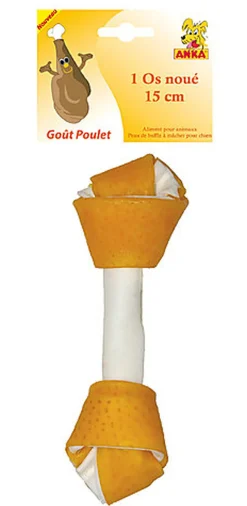 Anka - Os Noue Poulet X 1Pc pour Chien - 15cm