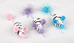 Anka - Souris Zèbre avec Grelot pour Chat