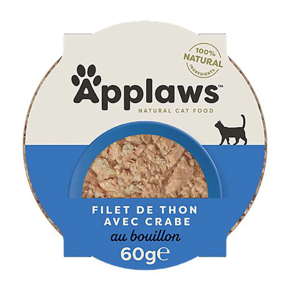 Applaws - Pâtée au Thon et Crabe pour Chat - 60g