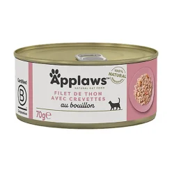 Applaws - Pâtée en Boîte au Thon et Crevette pour Chat - 70g