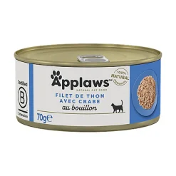 Applaws - Pâtée en Boîte au Thon et Crabe pour Chat - 70g