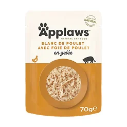 Applaws - Sachet Poulet et Foie en Gelée pour Chat - 70g