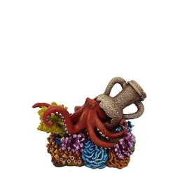 Aquadella - Décoration AMPHORA CORAL 3 pour Aquarium - 15,5x10,5x9,9cm