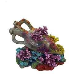 Aquadella - Décoration AMPHORA CORAL 1 pour Aquarium - 15x8,9x11,5x11,8cm