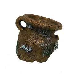 Aquadella - Décoration AMPHORA SWIM THROUGH S pour Aquarium - 11,8x10,5x9,5cm