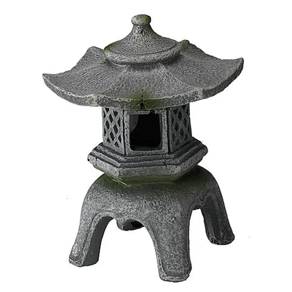 Aquadella - Décoration BALINAISE LANTERN 3 pour Aquarium - 8x7,5x10,5cm