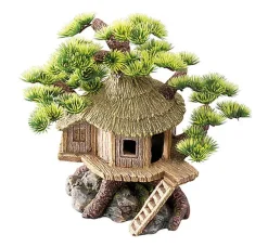 Aquadella - Décoration Bonsaï House pour Aquarium