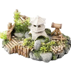 Aquadella - Décoration CHINAGARDEN L pour Aquarium - 22,6x14,5x12,1cm