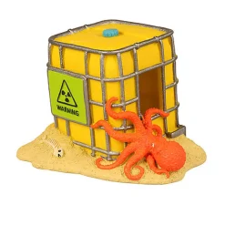 Aquadella - Décoration Conteneur IBC pour Aquarium - 14.5x11.5cm