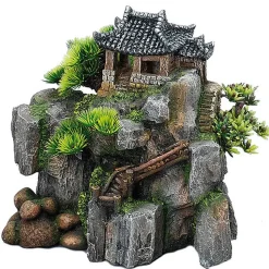 Aquadella - Décoration KOREANCOTTAGE pour Aquarium - 23x13x22cm