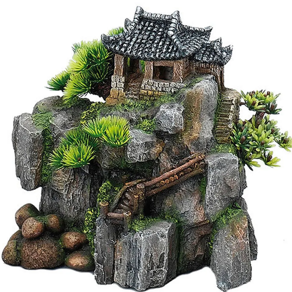 Aquadella - Décoration KOREANCOTTAGE pour Aquarium - 23x13x22cm