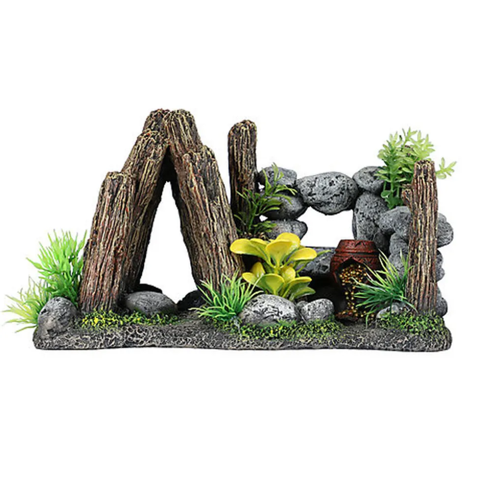 Aquadella - Décoration Paradise pour Aquarium - 19x11x10cm