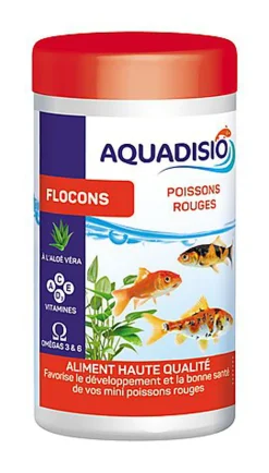 Aquadisio - Aliments en Flocons pour Poissons Rouges - 100ml