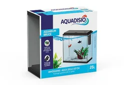 Aquadisio - Aquarium Bruce Équipé Noir - 25L