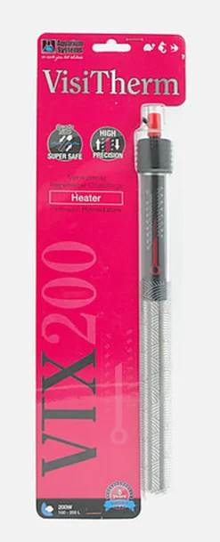 Aquarium Systems - Chauffage VisiTherm VTX pour Aquarium 100L à 200L - 200W