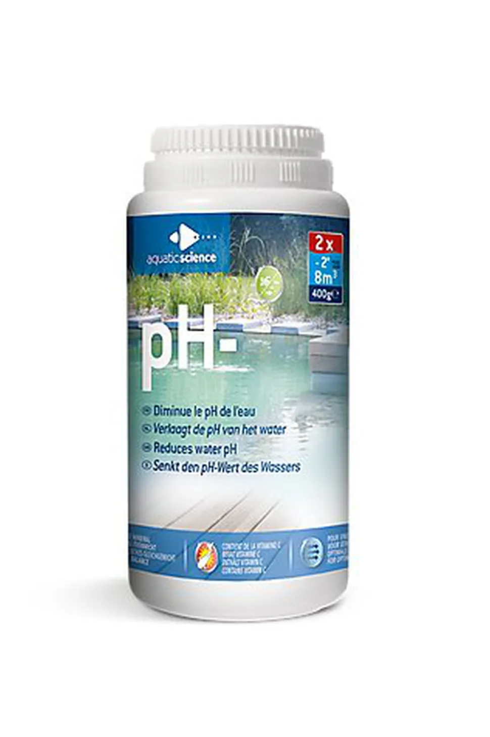 Aquatic Science - Conditionneur Ichipond PH- pour Bassin - 400g