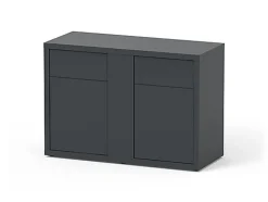 Aquatlantis - Meuble SUBLIME 120 Anthracite pour Aquarium - 120x50x83cm