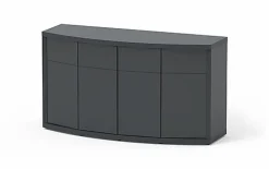 Aquatlantis - Meuble SUBLIME HORIZON 150 Anthracite pour Aquarium - 150x54x83cm