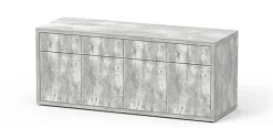 Aquatlantis - Meuble SUBLIME 200 Gris Béton pour Aquarium - 200x70x83cm