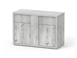 Aquatlantis - Meuble SUBLIME 120 Chêne Blanc pour Aquarium - 120x50x83cm