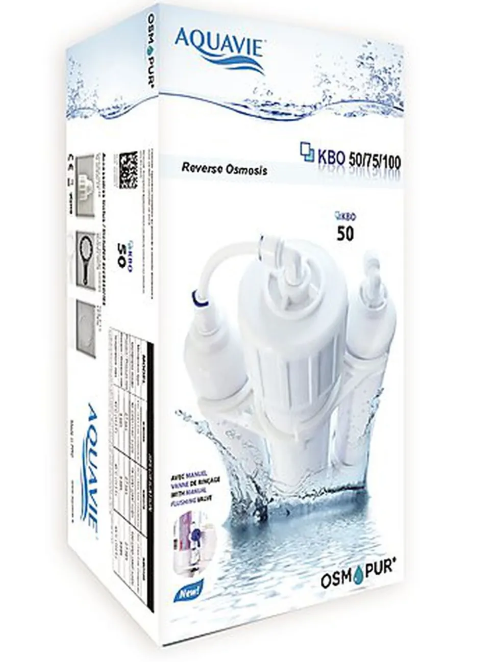 Aquavie - Osmoseur KBO50 pour Poissons d'Eau Douce et d'Eau de Mer - 300 L/Jrs