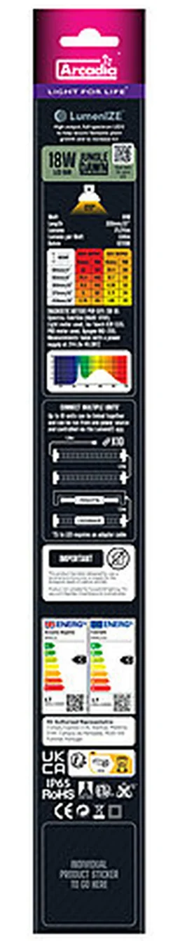 Arcadia - Luminaire Jungle Dawn Led Bar 290mm 18 Watt - Réptiles