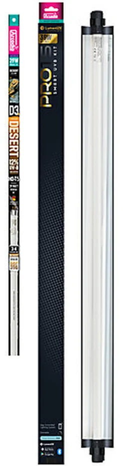 Arcadia - Luminaire Pro T5 Uvb Kit D3+12% Uvb, 39 Watt - Réptiles