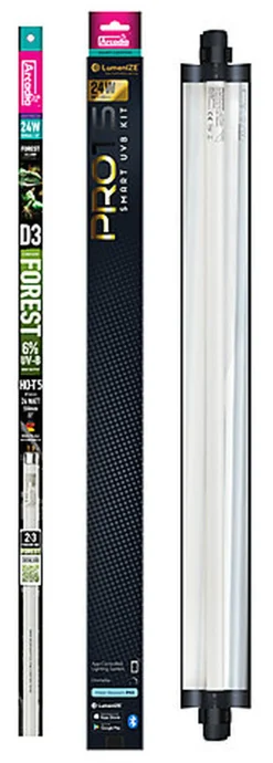 Arcadia - Luminaire Pro T5 Uvb Kit D3 6% Uvb 24 Watt - Réptiles