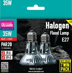 Arcadia - Spots Halogen Basking  (E27) 100 Watt - Réptiles
