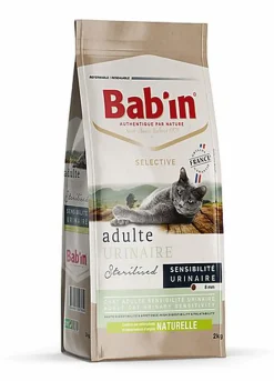 Bab'in - Croquettes SELECTIVE URINAIRE pour Chat - 2Kg
