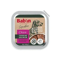 Bab'in - Terrine au Saumon pour Chiens  - 300g