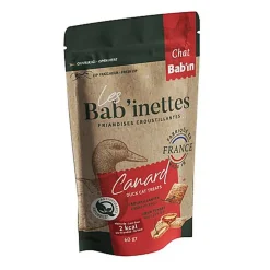 Bab'inettes - Friandises fourées au Canard pour Chats - 60g