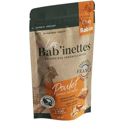 Bab'inettes - Friandises Fourées au Poulet pour Chats - 60g