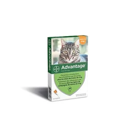 Bayer - Pipettes Antiparasitaires Advantage 40 pour Chat/Lapin - 4x0,4ml