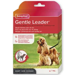 Beaphar - Collier de dressage GENTLE LEADER pour chiens moyens - Noir