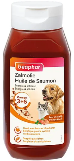 Beaphar - Huile de Saumon Zalmolie pour Chiens et Chats - 430ml