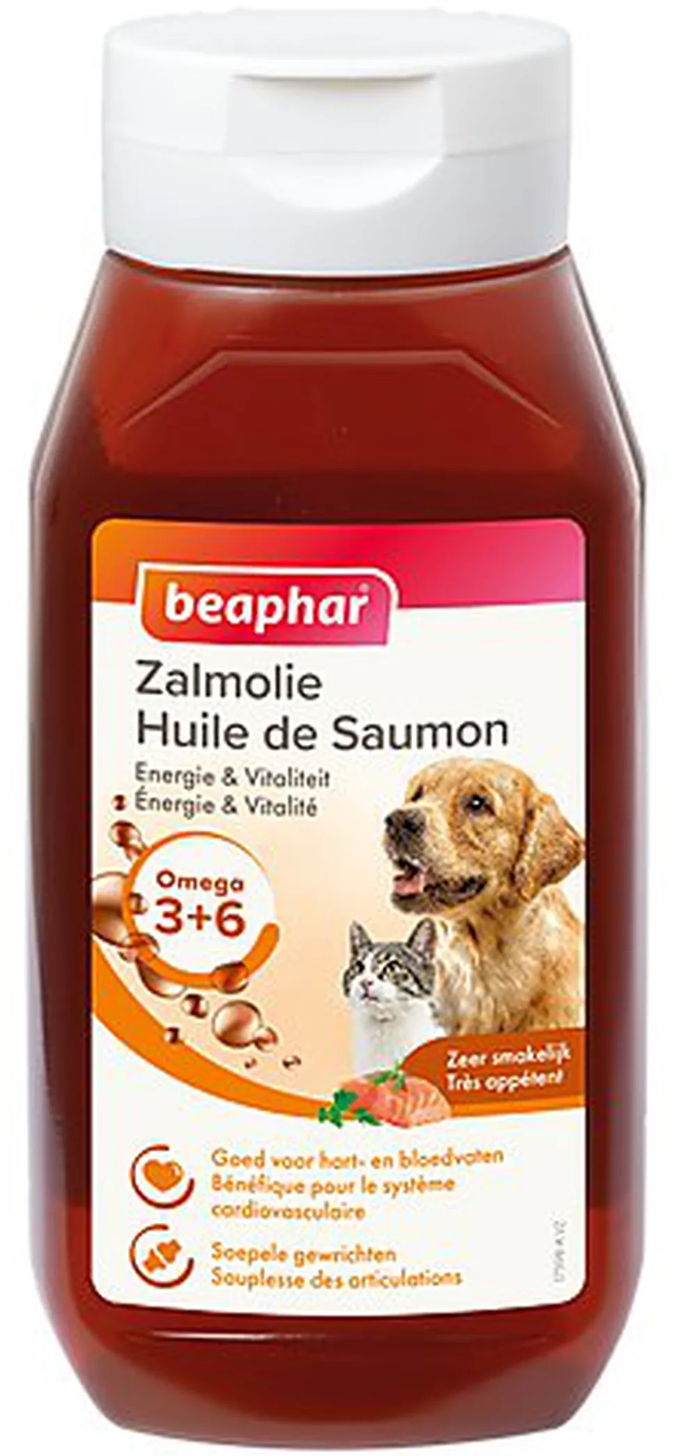 Beaphar - Huile de Saumon Zalmolie pour Chiens et Chats - 430ml