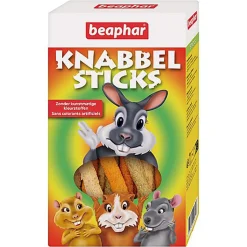 Beaphar - Knabbel Sticks, bâtonnets à grignoter pour lapins et rongeurs - 150 g