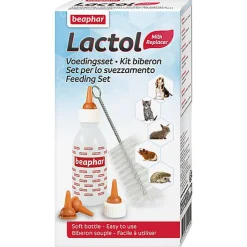 Beaphar - Pack Biberon et Tétine + Brosse à Nettoyer