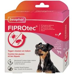 Beaphar - Pipettes Antiparasitaires Fiprotec pour Petit Chien - X4