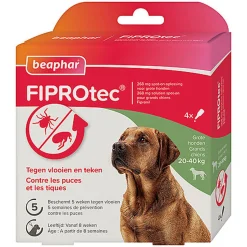 Beaphar - Pipettes Antiparasitaires Fiprotec pour Grand Chien - X4