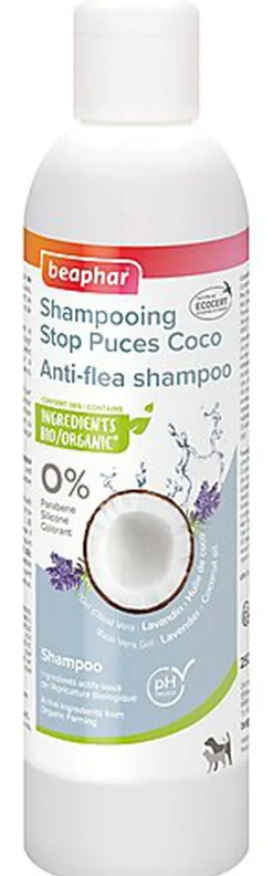 Beaphar - Shampoing Stop Puces Coco pour Chien et Chat - 250ml