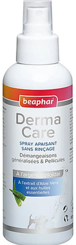 Beaphar - Spray Apaisant sans Rinçage DermaCare pour Chien et Chat - 150ml