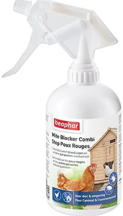Beaphar - Spray Stop Poux Rouges pour Environnement et Animaux - 500ml