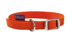 Bobby - Collier Elastique Anti-Etranglement Orange pour Chat - TU